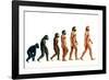 Stages In Human Evolution-David Gifford-Framed Photographic Print