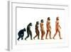 Stages In Human Evolution-David Gifford-Framed Photographic Print