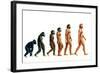 Stages In Human Evolution-David Gifford-Framed Photographic Print