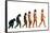 Stages In Human Evolution-David Gifford-Framed Stretched Canvas