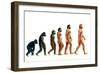 Stages In Human Evolution-David Gifford-Framed Photographic Print