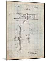 Staggered Biplane Aircraft Patent-Cole Borders-Mounted Art Print