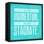 Stagnate Teal-OnRei-Framed Stretched Canvas