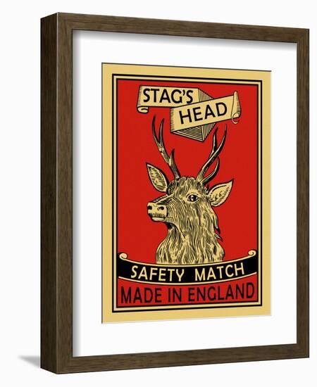 Stags Head-Mark Rogan-Framed Art Print