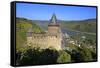 Stahleck Castle near Bacharach, Rhine Valley, Rhineland-Palatinate, Germany, Europe-Hans-Peter Merten-Framed Stretched Canvas