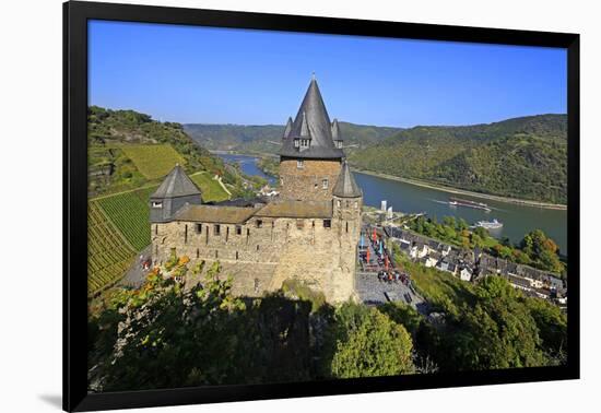 Stahleck Castle near Bacharach, Rhine Valley, Rhineland-Palatinate, Germany, Europe-Hans-Peter Merten-Framed Photographic Print