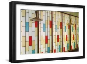 Stain Glass Partition-null-Framed Art Print