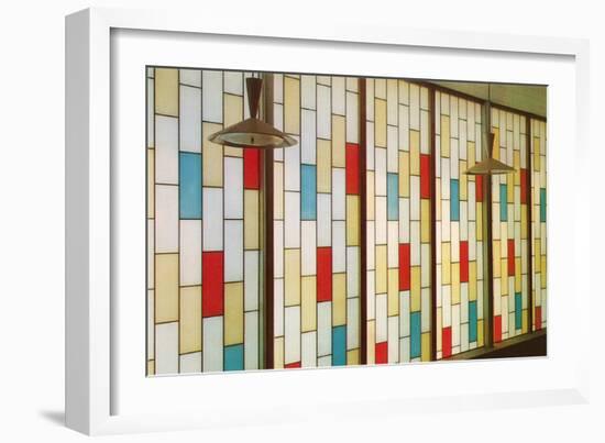 Stain Glass Partition-null-Framed Art Print