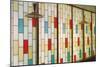 Stain Glass Partition-null-Mounted Art Print