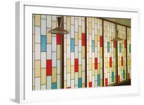 Stain Glass Partition-null-Framed Art Print