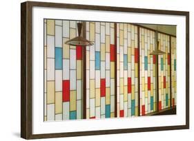 Stain Glass Partition-null-Framed Art Print