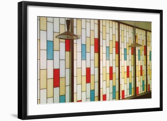 Stain Glass Partition-null-Framed Art Print