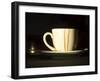 Stained Coffee Cup with Saucer, Victoria, Espírito Santo, Brazil-David H. Wells-Framed Photographic Print