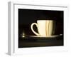 Stained Coffee Cup with Saucer, Victoria, Espírito Santo, Brazil-David H. Wells-Framed Photographic Print