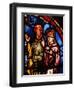 Stained Glass, 13th circa Noah and His Wife Boarding the Ark from the Noah Window-null-Framed Giclee Print