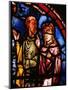 Stained Glass, 13th circa Noah and His Wife Boarding the Ark from the Noah Window-null-Mounted Giclee Print