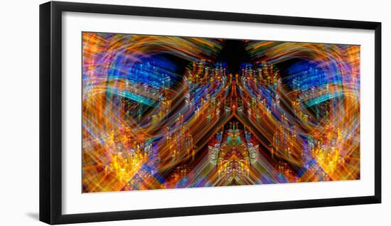 Stained Glass Abstract #5-Steven Maxx-Framed Photographic Print