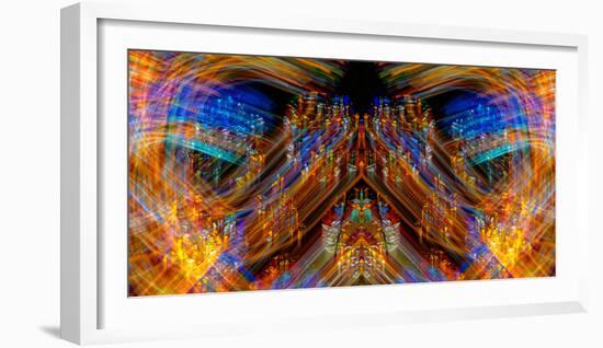 Stained Glass Abstract #5-Steven Maxx-Framed Photographic Print