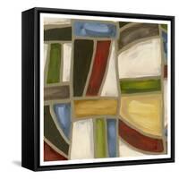 Stained Glass Abstraction I-Karen Deans-Framed Stretched Canvas