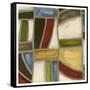 Stained Glass Abstraction I-Karen Deans-Framed Stretched Canvas