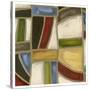 Stained Glass Abstraction I-Karen Deans-Stretched Canvas