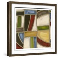 Stained Glass Abstraction I-Karen Deans-Framed Art Print