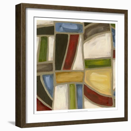 Stained Glass Abstraction I-Karen Deans-Framed Art Print