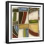 Stained Glass Abstraction I-Karen Deans-Framed Art Print