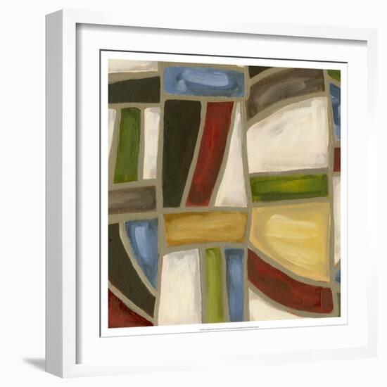 Stained Glass Abstraction I-Karen Deans-Framed Art Print