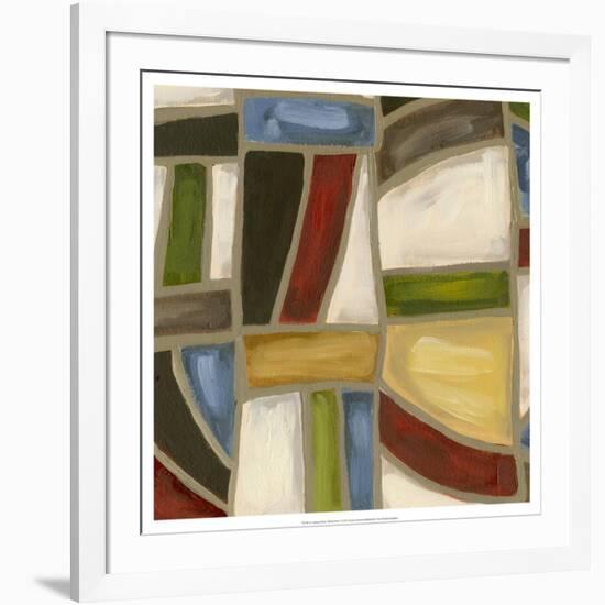 Stained Glass Abstraction I-Karen Deans-Framed Art Print