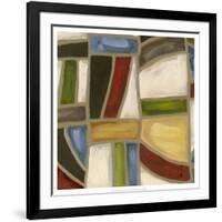 Stained Glass Abstraction I-Karen Deans-Framed Art Print