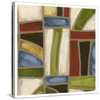 Stained Glass Abstraction II-Karen Deans-Stretched Canvas