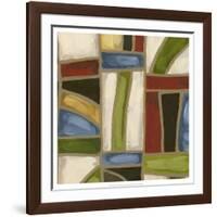 Stained Glass Abstraction II-Karen Deans-Framed Art Print