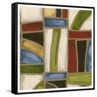 Stained Glass Abstraction II-Karen Deans-Framed Stretched Canvas