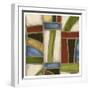 Stained Glass Abstraction II-Karen Deans-Framed Art Print