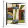 Stained Glass Abstraction II-Karen Deans-Framed Art Print