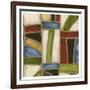 Stained Glass Abstraction II-Karen Deans-Framed Art Print