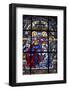 Stained glass by Jacques Gruber, Notre Dame de Brebieres basilica, Albert, Somme, France-Godong-Framed Photographic Print