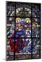 Stained glass by Jacques Gruber, Notre Dame de Brebieres basilica, Albert, Somme, France-Godong-Mounted Photographic Print