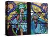 Stained Glass by Mucha, St. Vitus Cathedral, Prague, Czech Republic-Upperhall-Stretched Canvas