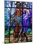 Stained Glass by Raphael Lardeur of the Flight into Egypt, St. Joseph De Chedde Church, Haute-Savoi-Godong-Mounted Photographic Print