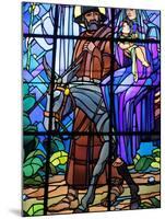 Stained Glass by Raphael Lardeur of the Flight into Egypt, St. Joseph De Chedde Church, Haute-Savoi-Godong-Mounted Photographic Print