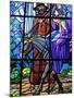 Stained Glass by Raphael Lardeur of the Flight into Egypt, St. Joseph De Chedde Church, Haute-Savoi-Godong-Mounted Photographic Print