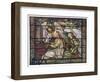 Stained Glass Cecilia-null-Framed Art Print