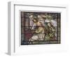 Stained Glass Cecilia-null-Framed Art Print