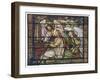 Stained Glass Cecilia-null-Framed Art Print