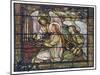 Stained Glass Cecilia-null-Mounted Art Print