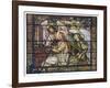 Stained Glass Cecilia-null-Framed Art Print