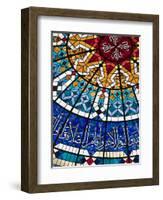 Stained Glass Ceiling at Beit Al-Quran Museum, Manama, Bahrain-Walter Bibikow-Framed Photographic Print