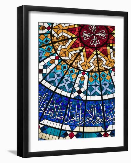 Stained Glass Ceiling at Beit Al-Quran Museum, Manama, Bahrain-Walter Bibikow-Framed Photographic Print